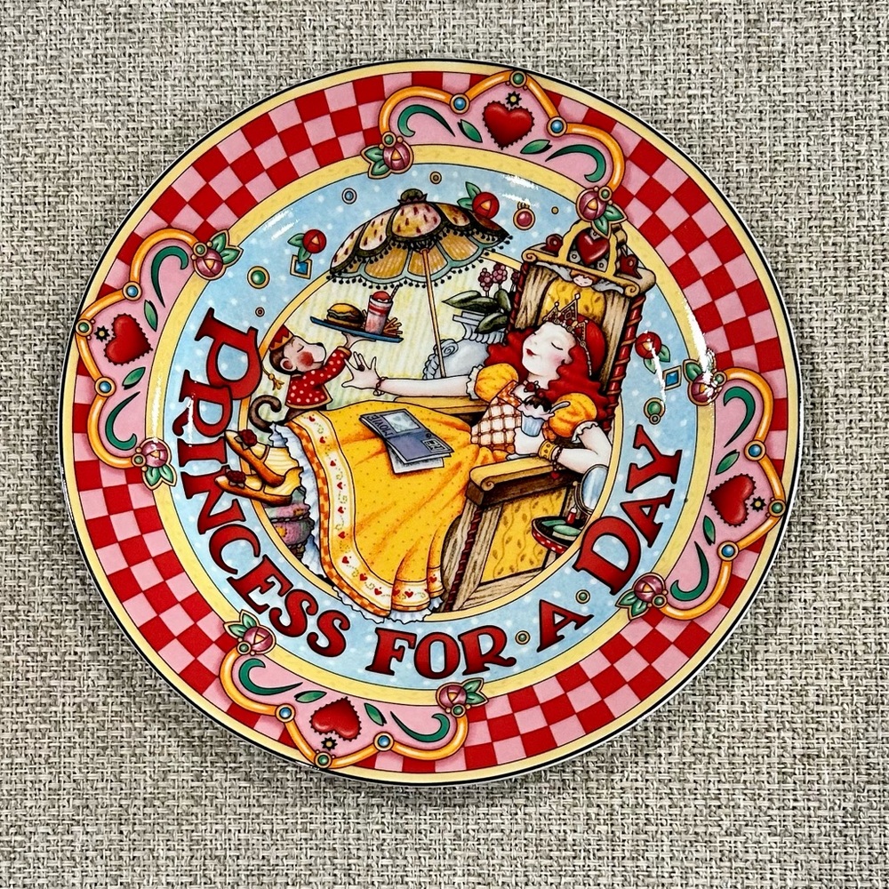 Mary Engelbreit “Princess For A Day” Birthday/Celebration/Collectable Plate 2001